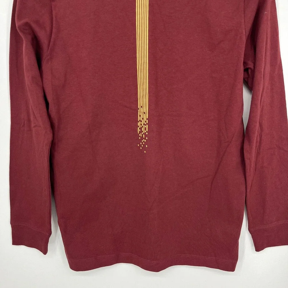 Nike Kids Department of Motion Long Sleeve T-Shirt Burgundy Size L New NWT